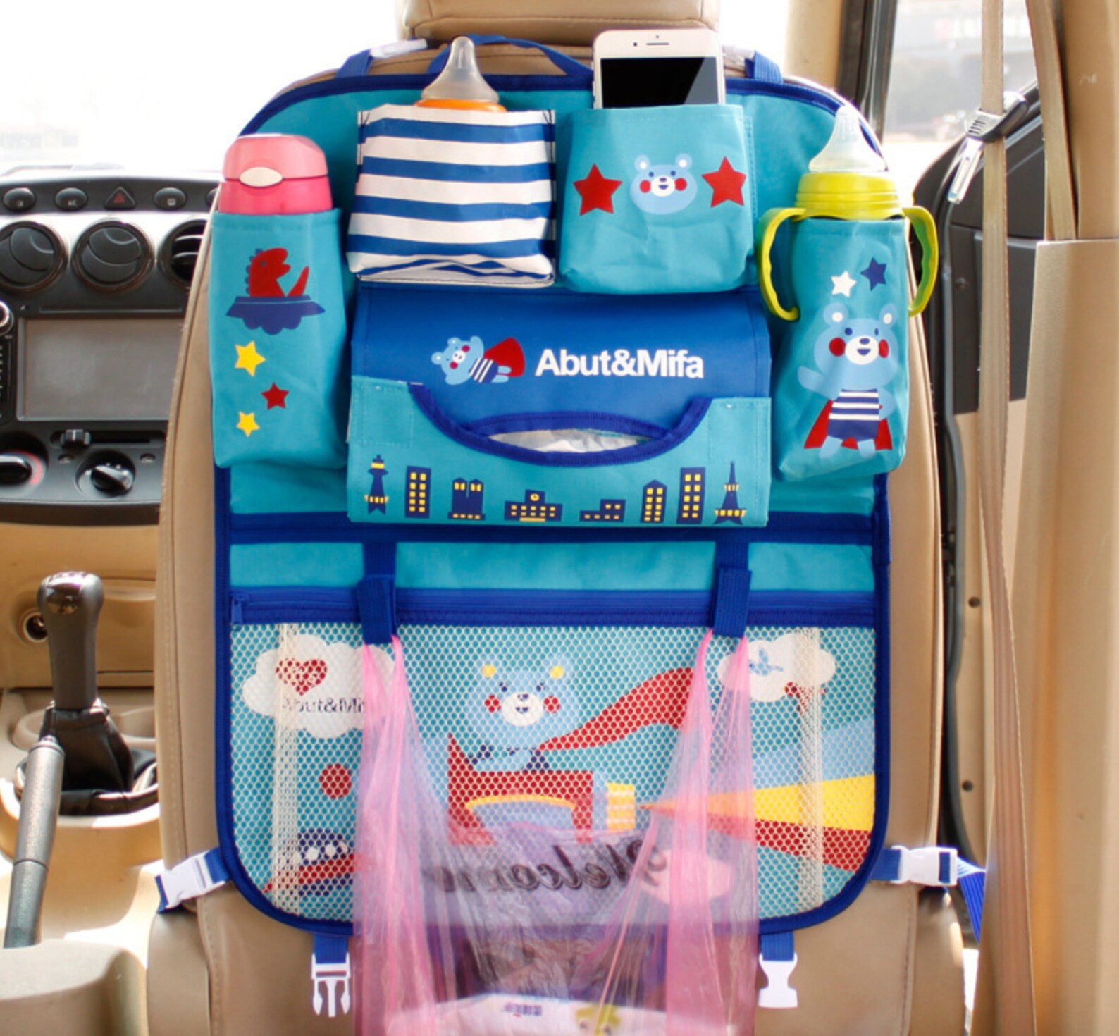 Car Seat Organizer Gift for Newborn Cartoonish Car Seat Back Etsy