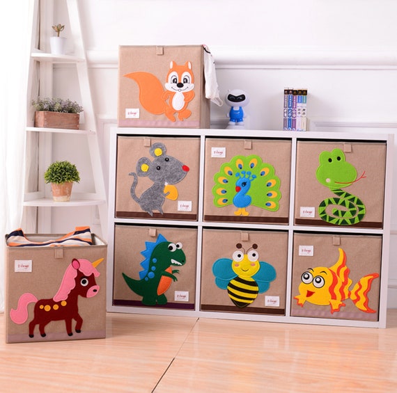 Toys Organizer, Playroom Decor, Cubo dell'Organizer dei vestiti per  bambini, Organizzatore sala giochi, Scatola di stoccaggio giocattoli,  Contenitore Giocattoli, Decor della casa dei bambini -  Italia