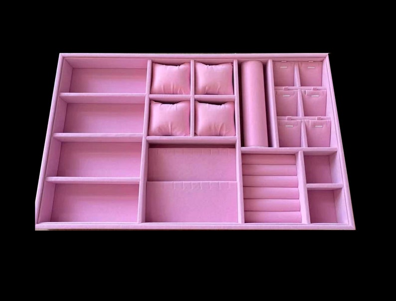 Jewelry Box Customize Jewelry Organizer Trays Felt Organizer Trays Drawer Inserts Earrings Holder Jewelry Storage