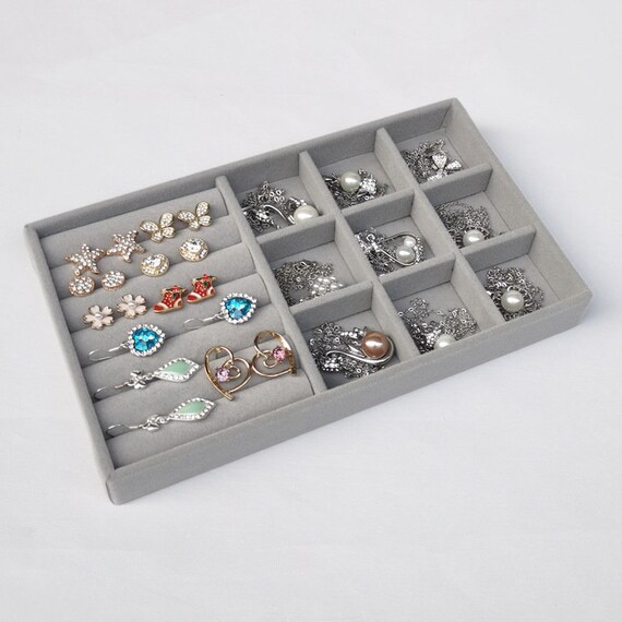 Jewellery Tray, Jewellery Holder, Jewellery Box,jewelry Organizer, Drawers,  Dress Drawer, Velvet Tray Storage Box, Ring Tray, Display Box -  Israel