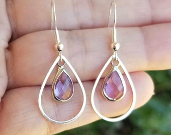 Orecchini A Goccia Con Pietra Portafortuna Di Giugno In Oro - Foto 3