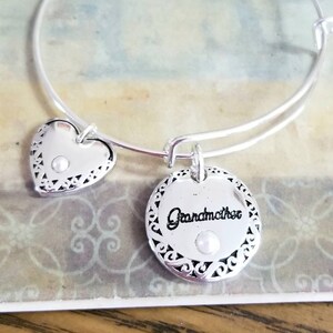 GRANDMA Bracelet, Grandma Charm Bracelet, Grandma Charm, Grandma Gift, Grandma Jewelry, Grandmother, Grandmother Bracelet, Grandma Grandkids