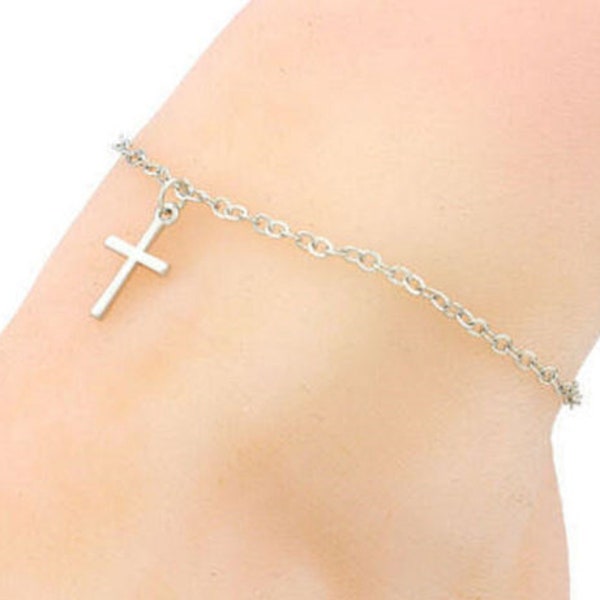 Cross Anklet Etsy