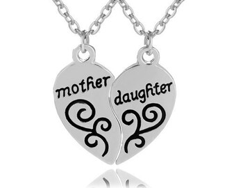 Conjunto de colares mãe e filha, colares combinando para mãe e filha, joias para mãe e filha, colares combinando para mãe e filha, presente de Natal para filha