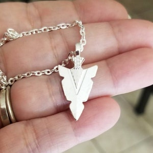 Silver Arrowhead Necklace, Arrow Pendant, Arrowhead Pendant, Spear, Tribal, Arrowhead Jewelry, Mens Necklace, Mens Jewelry, Unisex Necklace