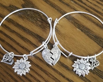 Mama Tochter Armband Set, Mutter Tochter Armbänder, Mama & Tochter Armbänder, passende Armbänder, Mama Tochter Schmuck, Tochter Geschenk
