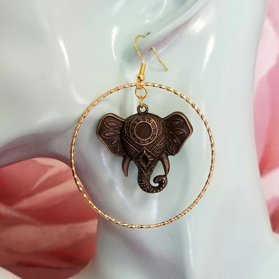 Boucles d'oreilles éléphants en acier inoxydable - Élégance Boucles d'oreilles éléphants en acier inoxydable - Élégance