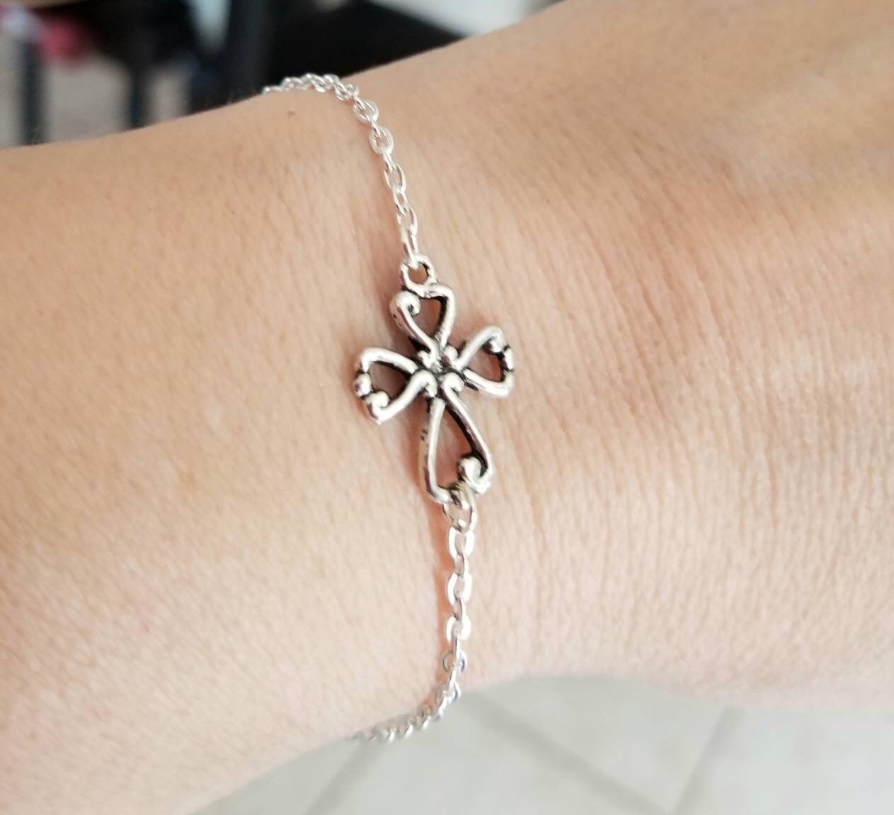 HALEINE ♥ CROSS JEWELERY LEATHER BRACELET /追跡付 HALEINE SHOP
