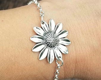 SILVER925 SUNFLOWER BRACELET/シルバー/ブレスレット