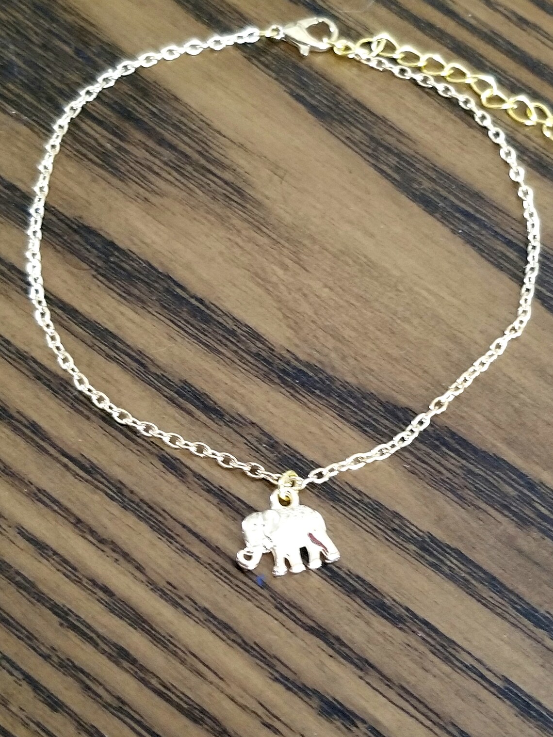 Elephant Ankle Bracelet Gold Elephant Anklet Lucky Elephant Etsy