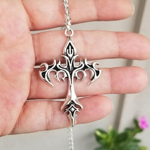 Silver Cross Necklace, Mens Cross Necklace, Womens Cross Necklace, Stainless Steel Cross, Unisex, Large Cross Necklace. Cross Jewely, Gift