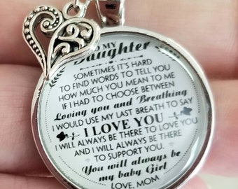 Colar de filha da mãe, Colar de filha, Presente de filha da mãe, Mãe e filha, Pingente de filha, Presente de formatura de filha da mãe