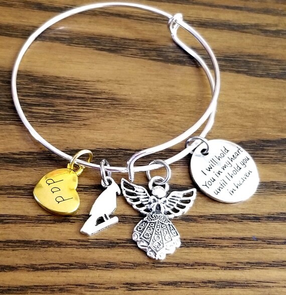 Amazon.com: Cardinal Memorial Bracelet for Woman, Loss of Dad, Personalized  Cardinal Pendant, A Piece of My Heart is in Heaven, Sympathy Gift Father,  Memorial Jewelry : Handmade Products