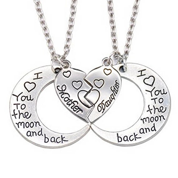 mother daughter puzzle piece necklace