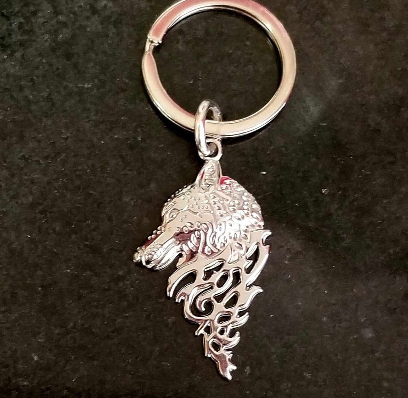 Wolf Keychain, Wolf Key Ring, Wolf Jewelry, Wolf Head, Wolves 