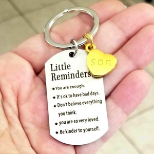 Son Keychain, Son Inspirational Gift, Son Gift, Son Key Ring, Gifts for Son, Father Son, Mother Son, Inspirational Gift, Affirmations