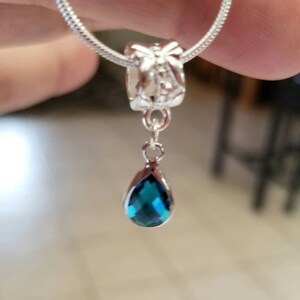 Sterling Silver Blue Topaz Pendant Necklace, Blue Topaz Jewelry, Blue Topaz Necklace, Sterling Silver Necklace, Blue Topaz Jewelry image 7