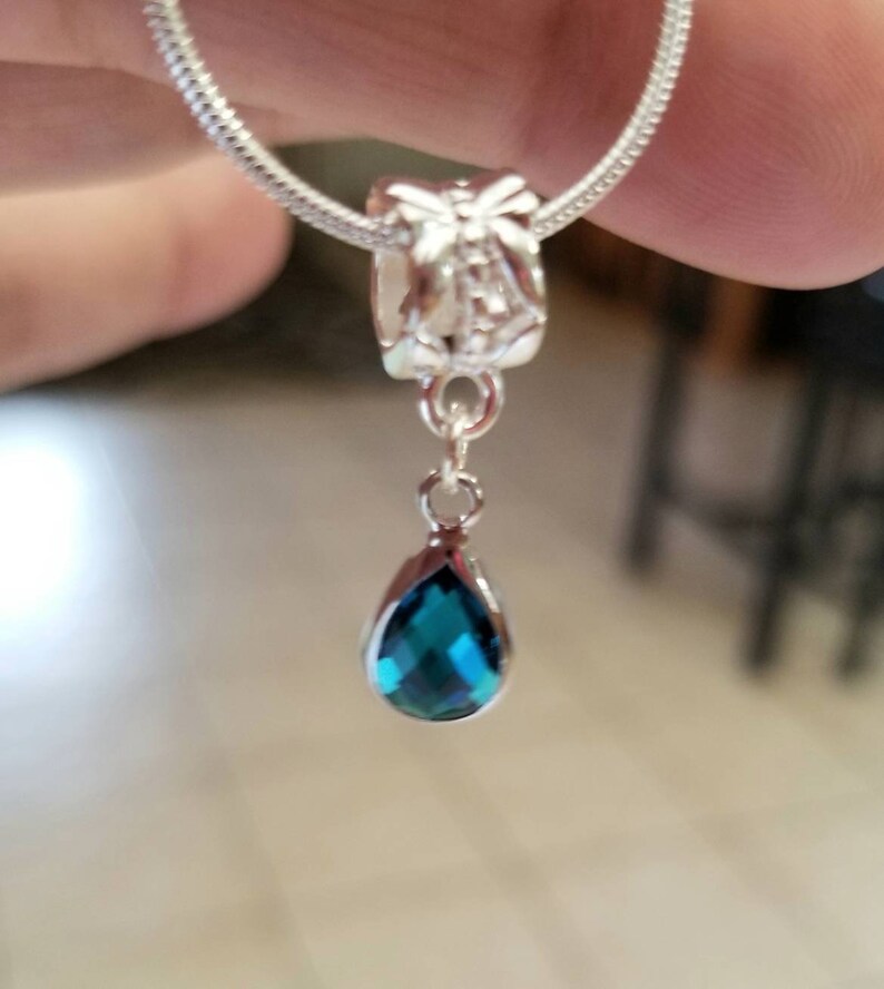 Sterling Silver Blue Topaz Pendant Necklace, Blue Topaz Jewelry, Blue Topaz Necklace, Sterling Silver Necklace, Blue Topaz Jewelry image 7