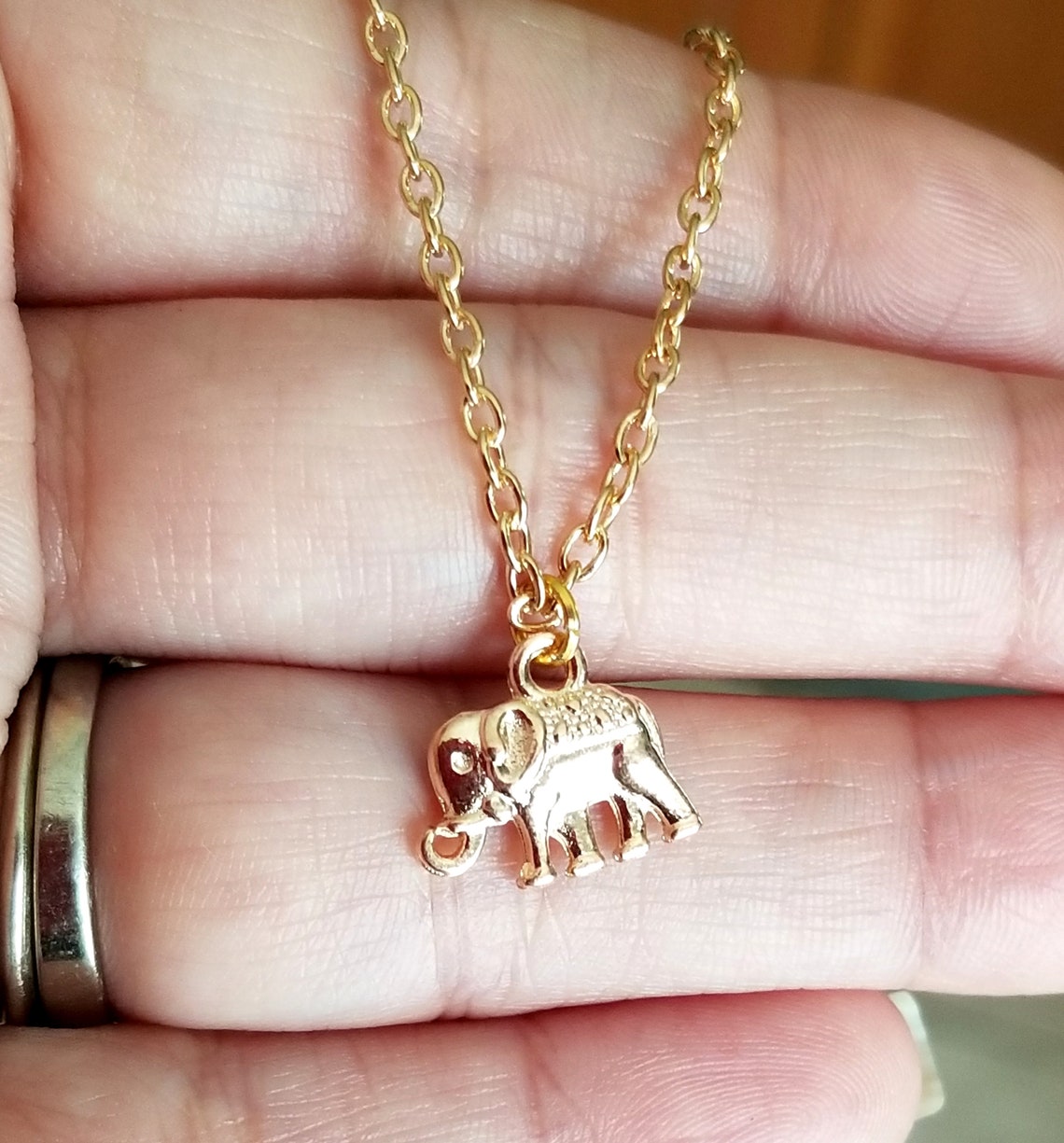 Elephant Ankle Bracelet Gold Elephant Anklet Lucky Elephant Etsy