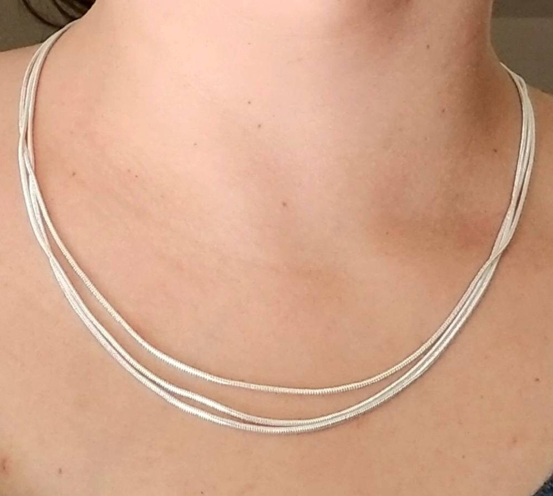 【HYERES LOR】24FW★ Triple Cut-Out Silver (W) Necklace HYERES LOR】24FW☆ Triple Cut-Out Silver (W) Necklace