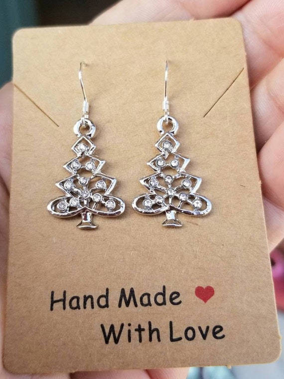Sterling silver xmas earrings Sterling silver xmas earrings