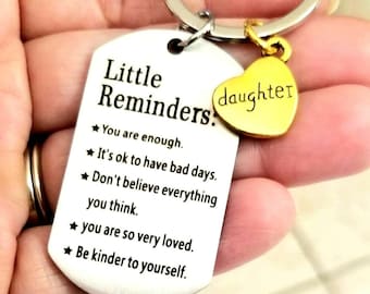 Llavero para hija, regalo inspirador para hija, regalo para hija, llavero para hija, regalo inspirador, mamá e hija, papá e hija, Navidad