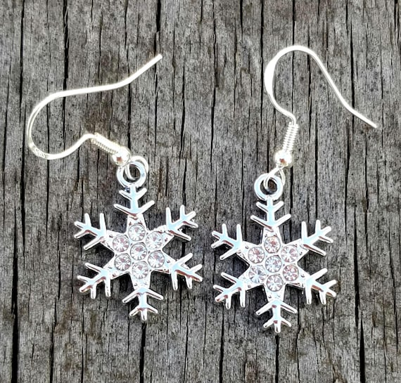 Ornamenti Natalizi Con Fiocco Di Neve in Argento Illustrazione