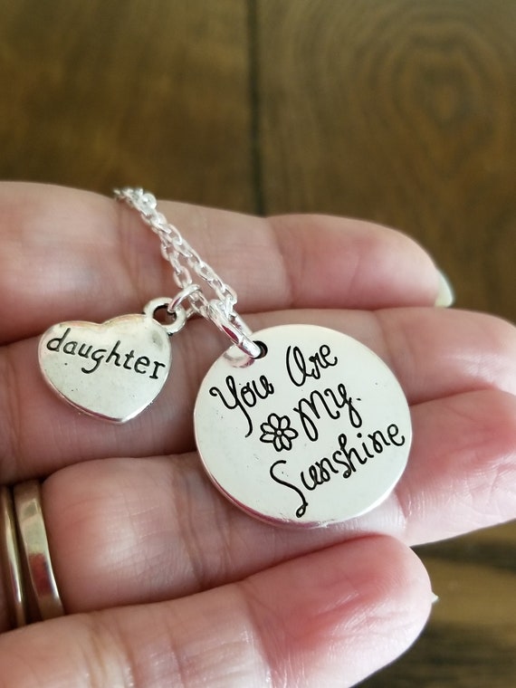 You Are My Sunshine Daughter Necklace 