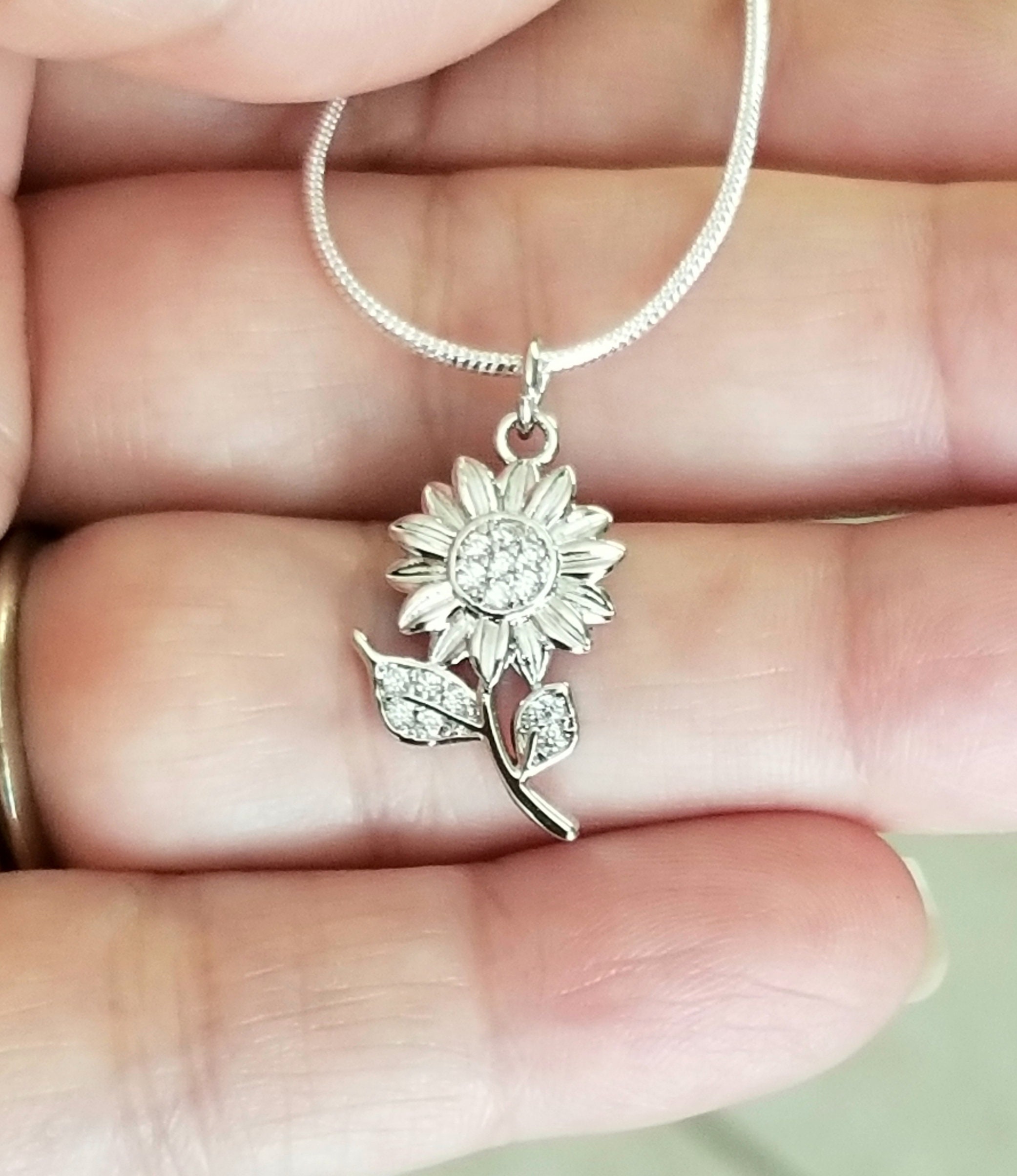 REDSUN Collana Girasole Luna In Argento Sterling 925 Con Placcato Oro - Gioiello Donna, Regalo Idea