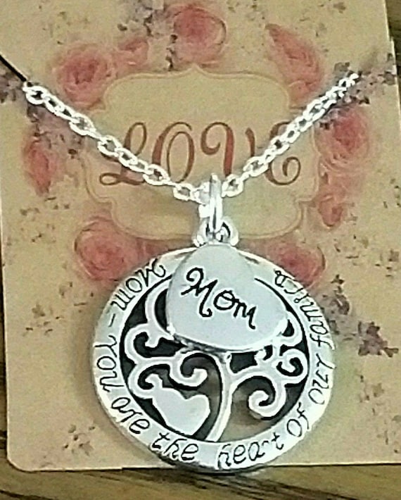 cotigo Regali originali per la mamma: collana mamma, inclusa scatola con messaggio, regalo per la festa della mamma, regalo di compleanno mamma e Natale - ciondolo mamma, regalo mamma, Standard