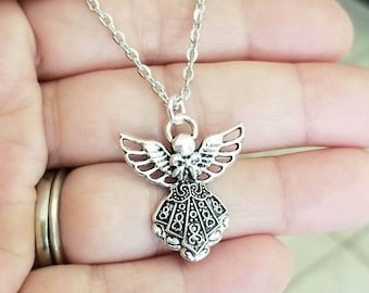 Schutzengel Anhänger Silber Schutzengel Kette Schutzengel Kette Schutzengel Schmuck Schutzengel Schmuck