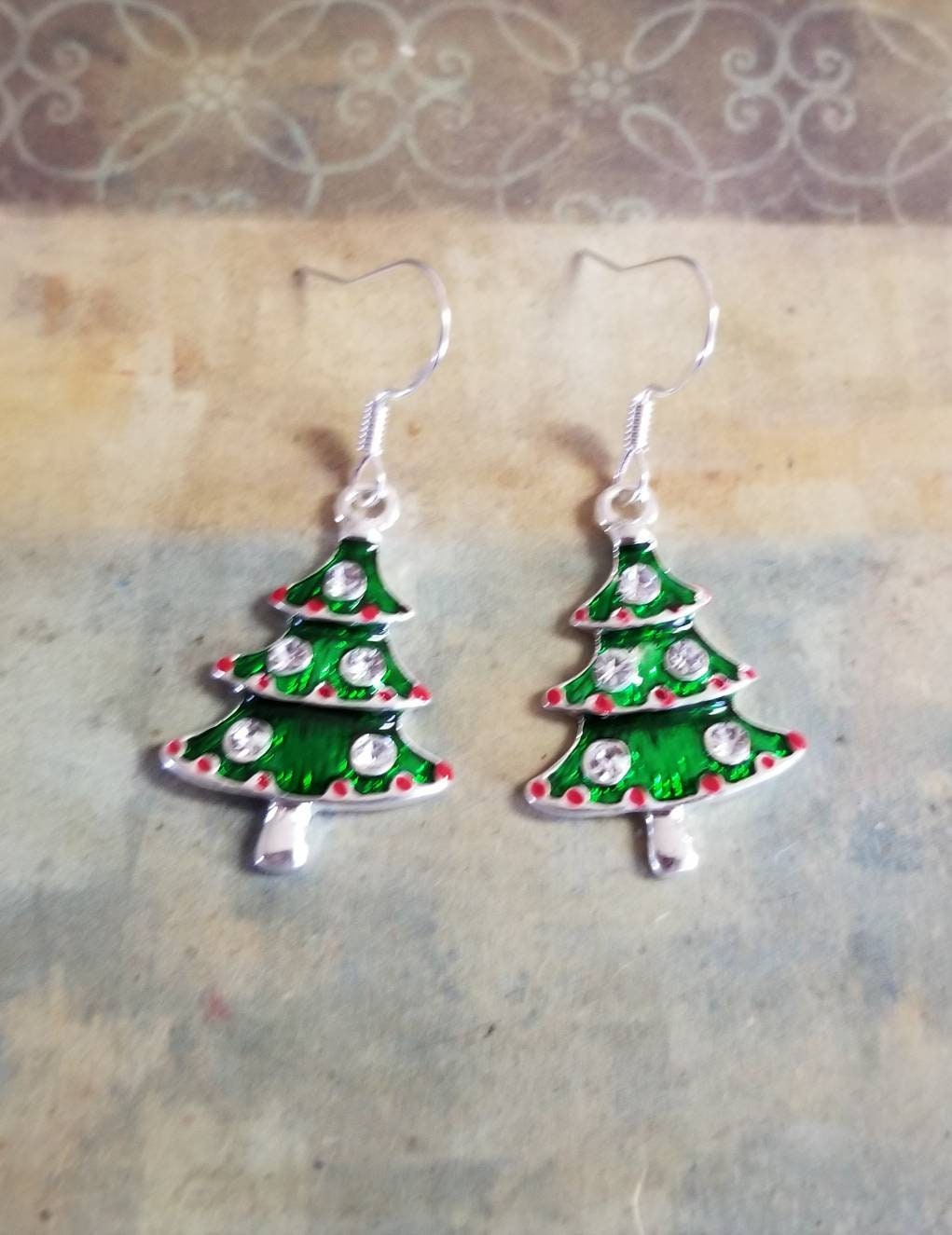 Collana con albero di Natale in acciaio