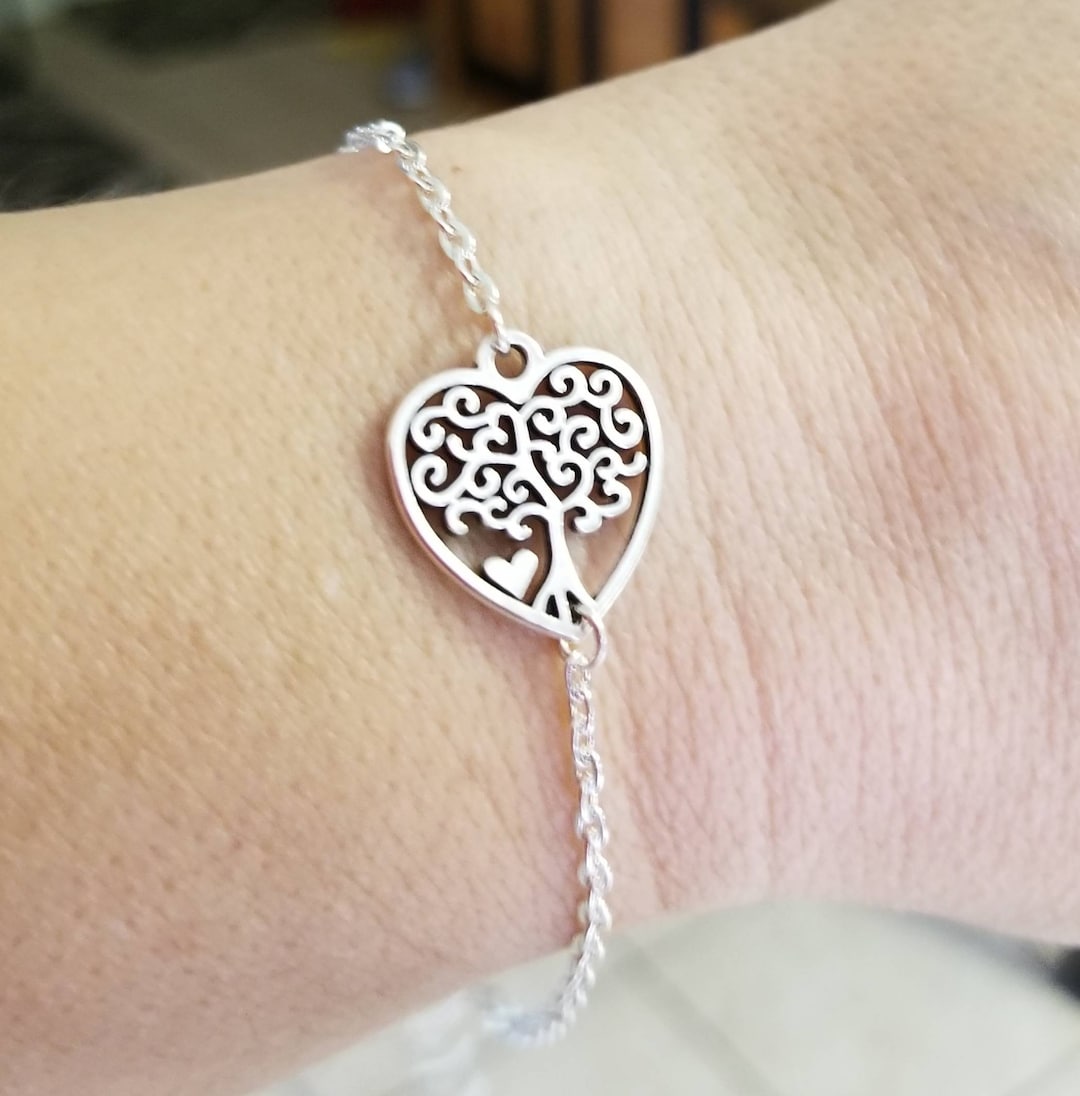 Tree of life bracelet in silver main image 1
