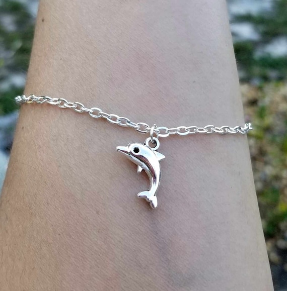 Ankle bracelet with dolphin deals