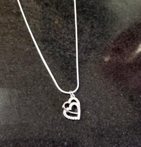 DAOMEI Damen Halskette Echtes 925 Sterling Silber Herz Cz Anhänger Choker Halskette Für Damen Silber 925 Halsketten Schmuck