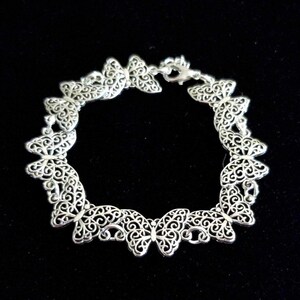 Butterfly Charm Bracelet - Silver