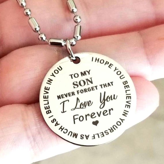 To my son necklace from mom discount