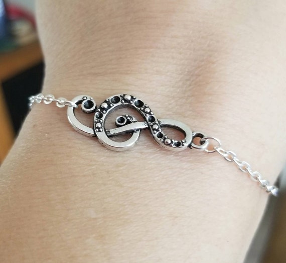 Buy Music Note Bracelet, Music Bracelet, Clef Note Bracelet, G Clef Bracelet,  Bold Bracelets Sterling Silver Finish Online in India - Etsy