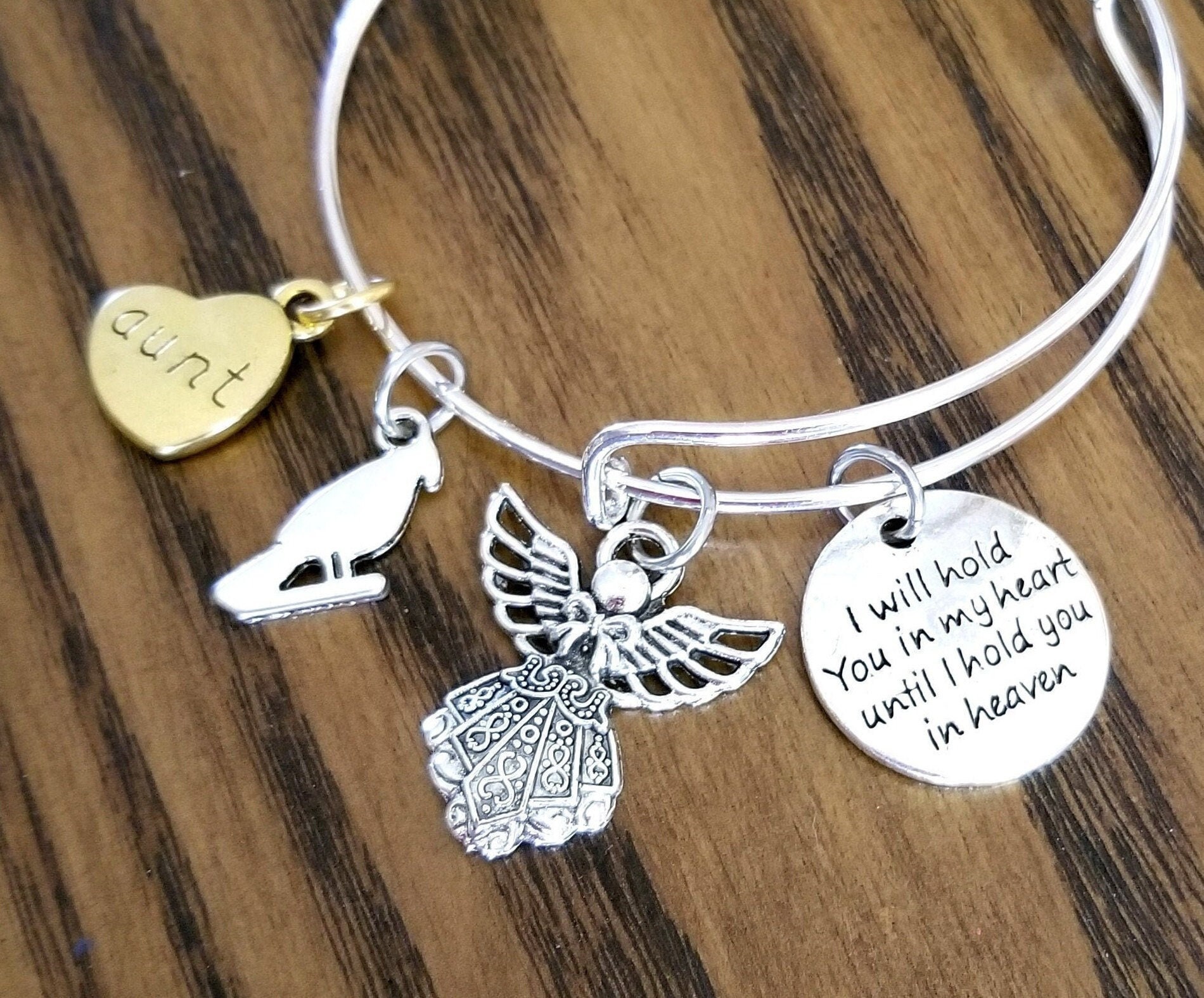 Amazon.com: Aunt Bracelet With Heart Charm & Birthstone, Gift for Aunt,  Birthday Gift for Aunt, Aunt Bracelet : Handmade Products