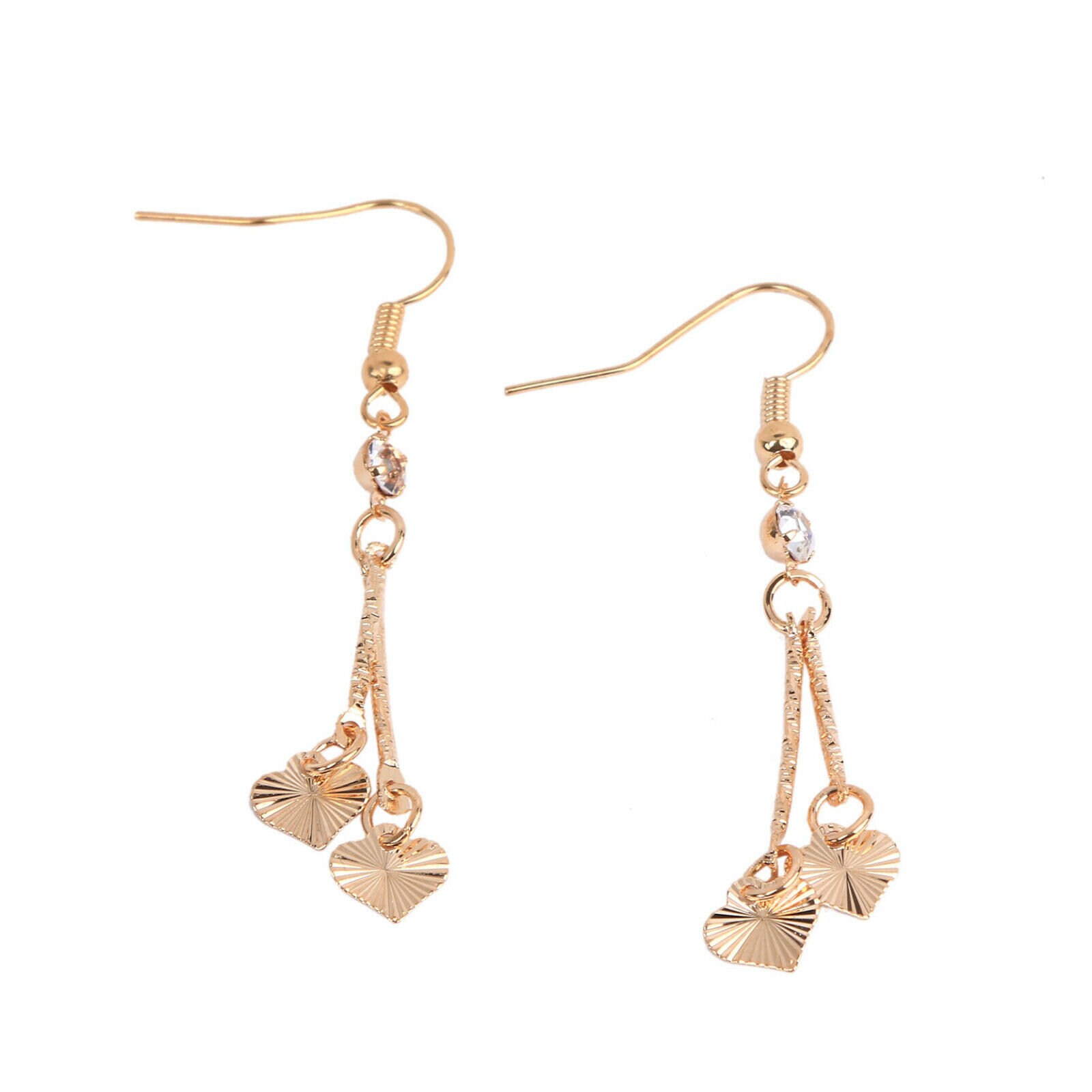 Gold HEART Jewelry Set Gold Heart Necklace Gold Heart Etsy