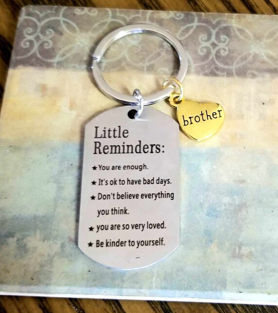 Porte-Clés Cadeau Pour Frère - Gravure 'Meilleur Frère', Acier Inoxydable, Trèfle à 4 Feuilles - Anniversaire, Noël, Fête Des Pères