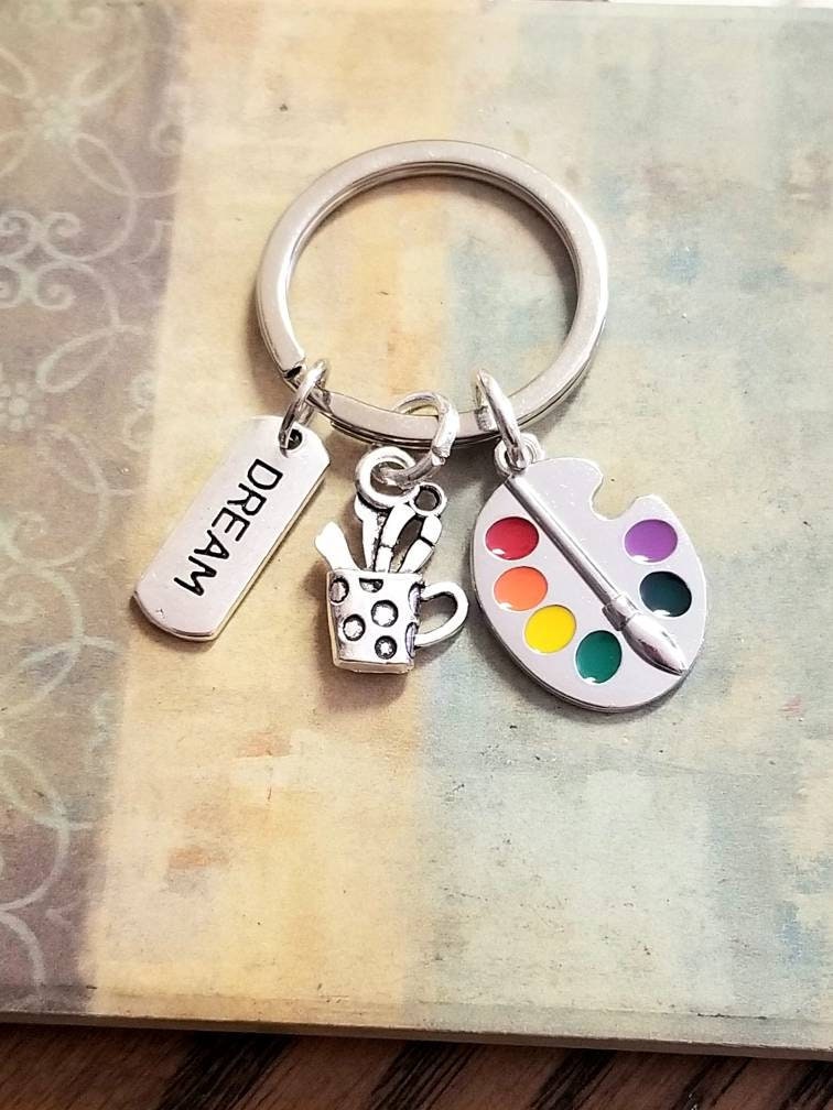 Artist Key Ring, Artists Keychain, Inspirational Gift, Painter ...