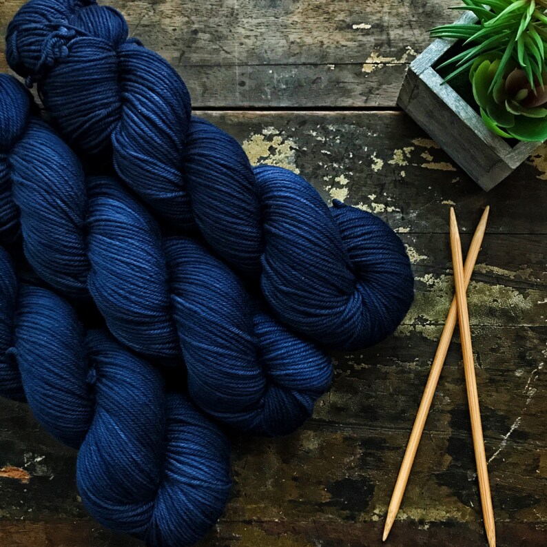 Worsted Weight Yarn Navy Blue Dughorm Navy Blue Yarn Worsted Weight Yarn Navy Blue Dughorm Navy Blue Yarn