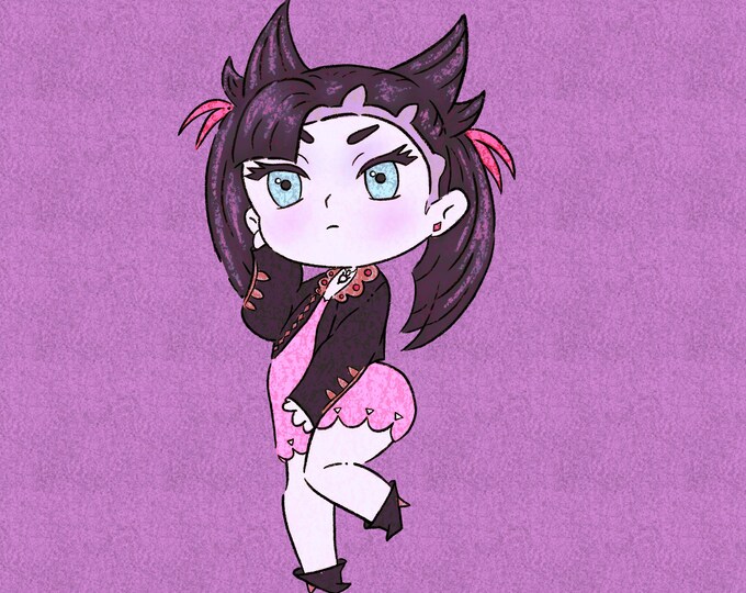 Marnie || Holographic Marnie Pokemon Fan-art Vinyl Sticker