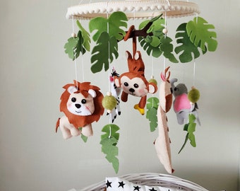 Toys Safari Baby Mobile Crib Felt Mobile Boy Sloth Mobile Musical Baby Boy Mobile Australian Koala Baby Mobile Girl Tropical Jungle Mobile Bebe Baby Toddler Toys