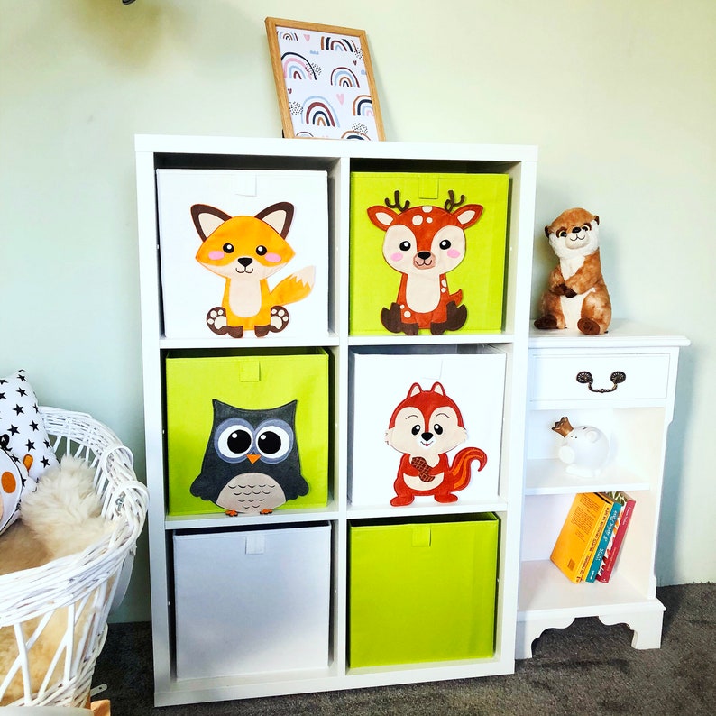 Woodland Felt Animals for Canvas Storage Toy Box Ikea Box Etsy