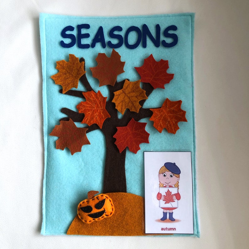 Felt Weather Seasons Felt Activity Four Seasons Montessori Etsy
