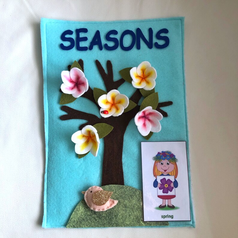 Felt Weather Seasons Felt Activity Four Seasons Montessori Etsy