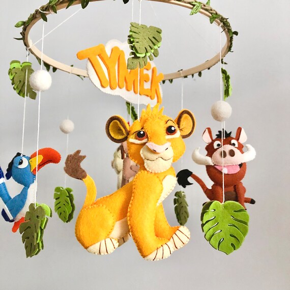 Lion King Baby Mobile Handmade Retro Lion Nursery Crib Mobile Unique Baby Gift Customizable Baby Room Decor Themed Mobile for Crib Etsy Israel