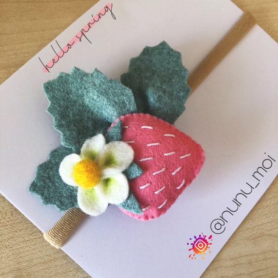 strawberry headband baby